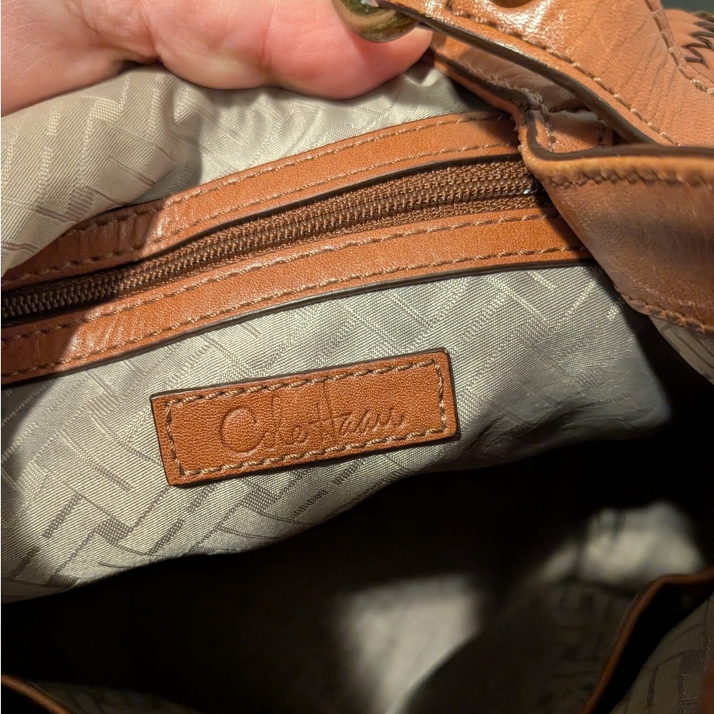 Cole Haan Genevieve Woven Leather Handbag - Picture 8 of 8